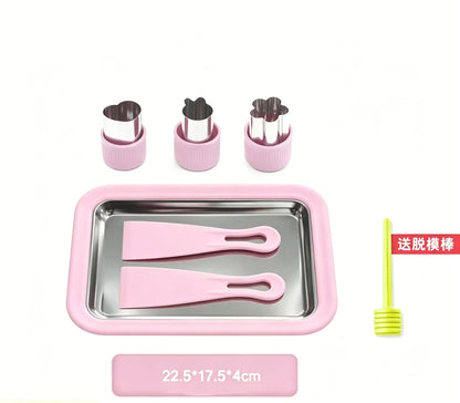 Household DIY Rolled Fried Ice Cream Maker Multifunctional Cold Sweet Ice Pan Frozen Yogurt Gelato Machine Homemade Frozen Desse